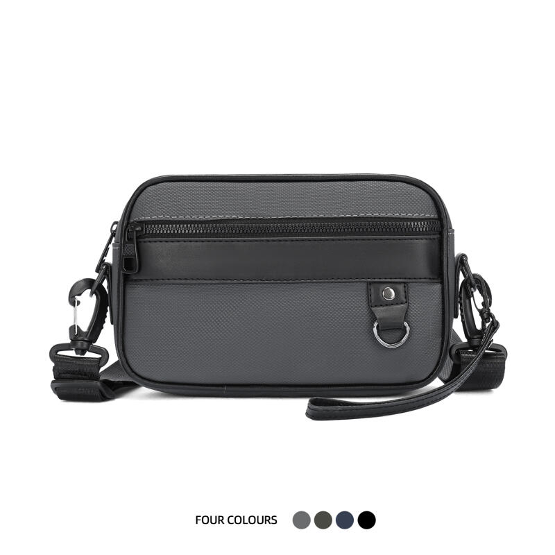 Herren Schultertasche Große Kapazität Multifunktional Einfarbig Crossbody Tasche