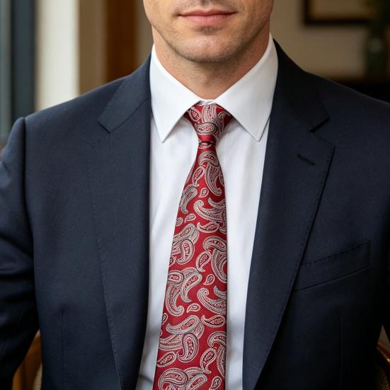 Men Tie Bright Color Multiple Pattern Design Dress Suit Tie Versatile Business Trip Neckwear Outfit Accessory