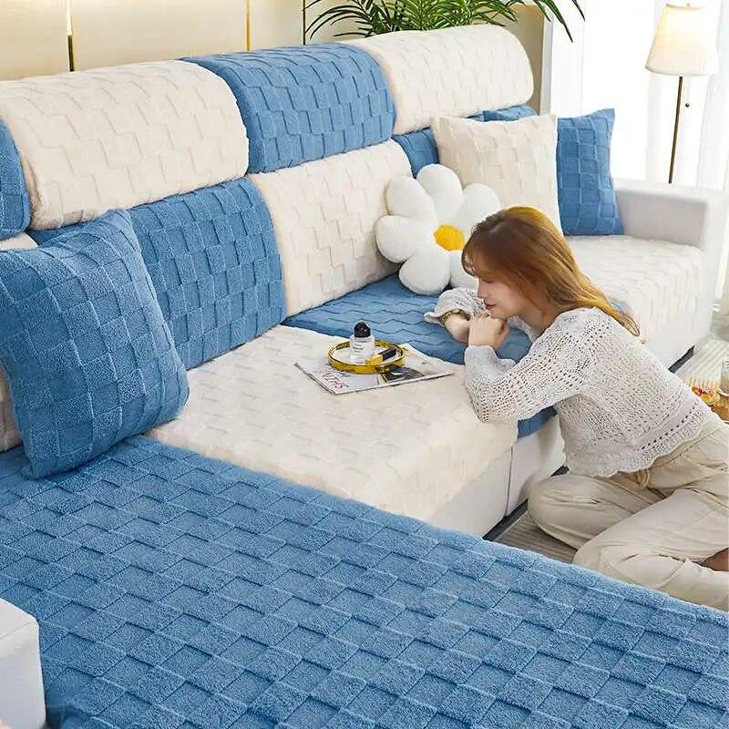 Husă de canapea durabilă, anti-alunecare, lavabilă, anti-zgârieturi, în formă de L, husă de canapea de colț Huse de perne pentru canapea