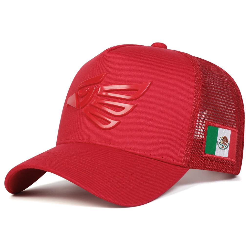 Unisex Mexican Eagle Label Baseball Net Caps Adjustable Casual Hats Spring And Summer Outdoor Sunscreen Hat