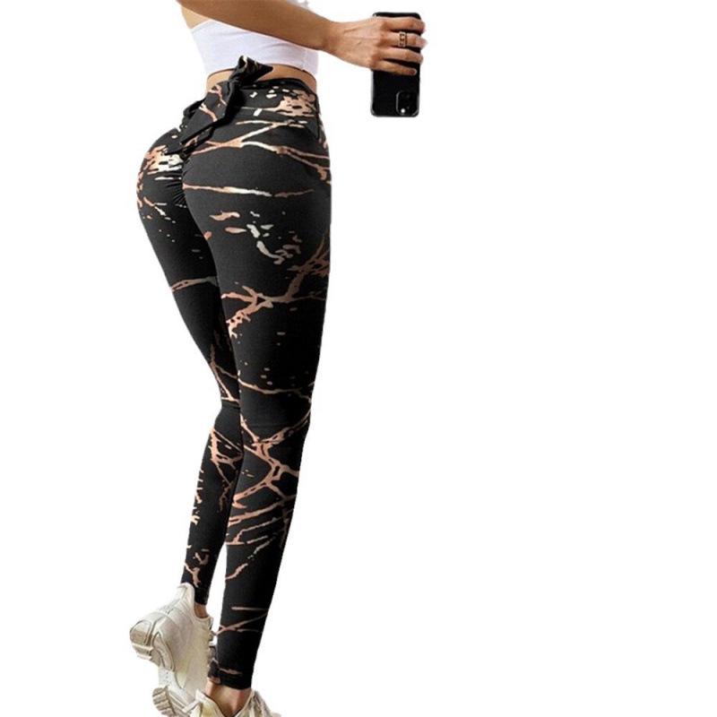 Floral Leopard Print Yoga Pants: Hip-Lifting Sports Fashion Base Layer for Women