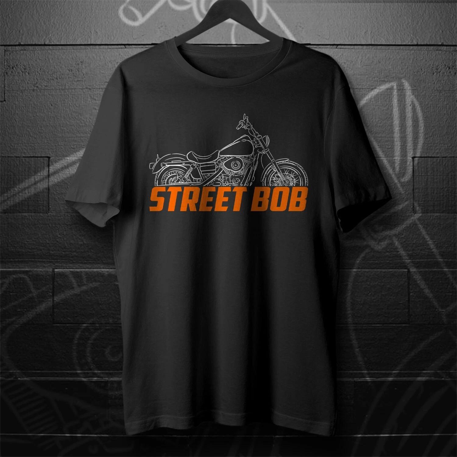 

Black men s and women s T-shirt For Harley-Davidson FXDB & FXDBI Street Bob 2006-2012- Motorcycle M