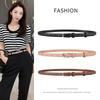 Womens Slim Leather Belt With Pin Buckle Casual Fashion Waistband Dresses Pants Office Outfits