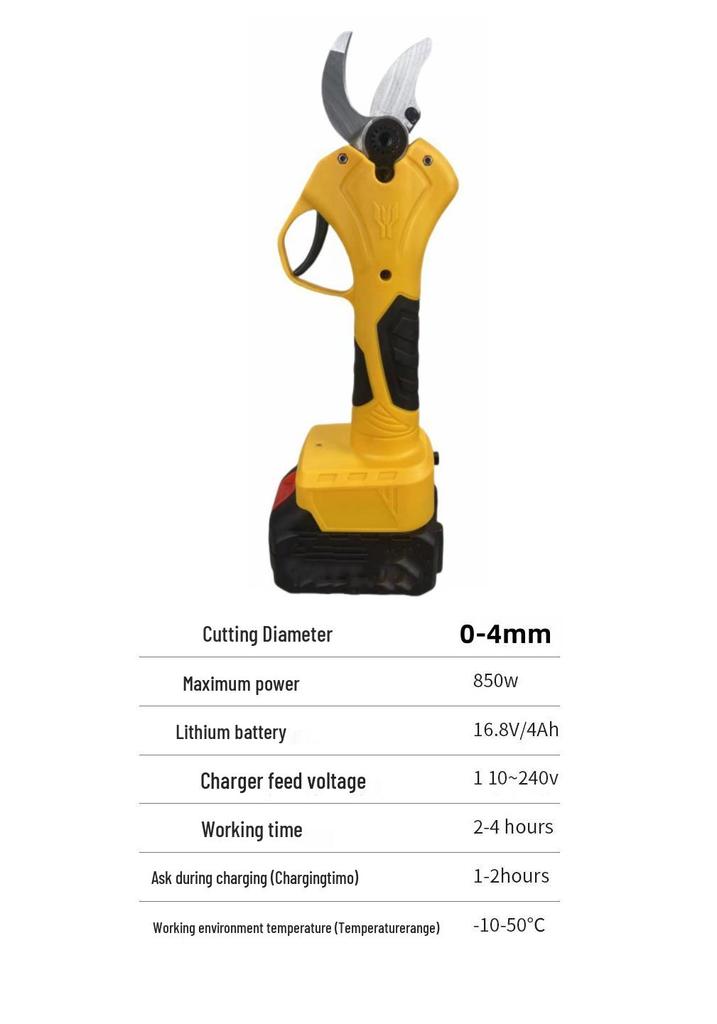 New Wireless Electric Pruning Shears for Garden and Fruit Trees