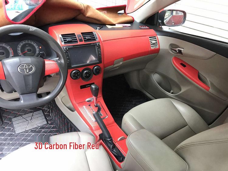 07-13 Corolla Carbon Fiber Gear Shift Console Wrap