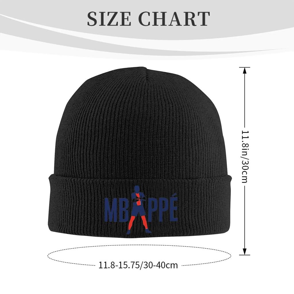 Custom KMMbappes Football Soccer Skullies Beanies Caps For Unisex Women Unisex Fashion Winter Warm Knitting Hat Adult Bonnet Hats