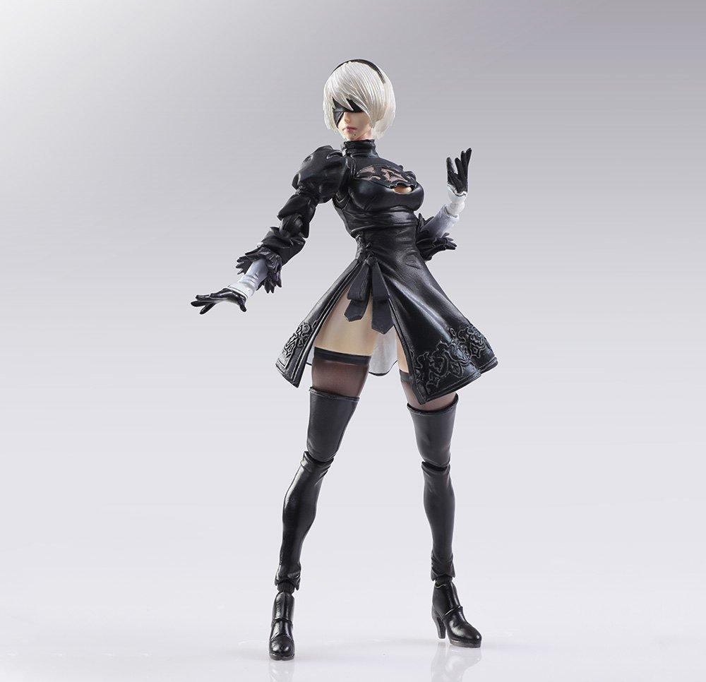 Nier Automata Bring Arts 2B & Machine Lifeform (Set of 2) Painted PVC Movable Figure