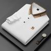 STORN Men's Spring Autumn Fashion Long Sleeved Polo Shirt High-end Boutique Embroidered Top Comfortable Lapel Tops