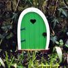 Courtyard Micro-landscape Color Elf Door Fairy Tale Garden Atmosphere Wall Arrangement Wooden Ornaments Wooden Handicrafts