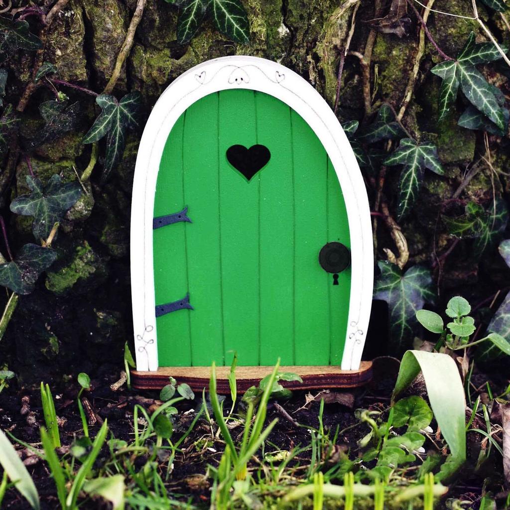 Courtyard Micro-landscape Color Elf Door Fairy Tale Garden Atmosphere Wall Arrangement Wooden Ornaments Wooden Handicrafts