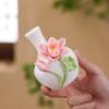 Nordic Ceramic Handmade Flower Carving Vase, Dining Table Living Room Bedroom Office Decoration, Small Flower Ware, 1Pc