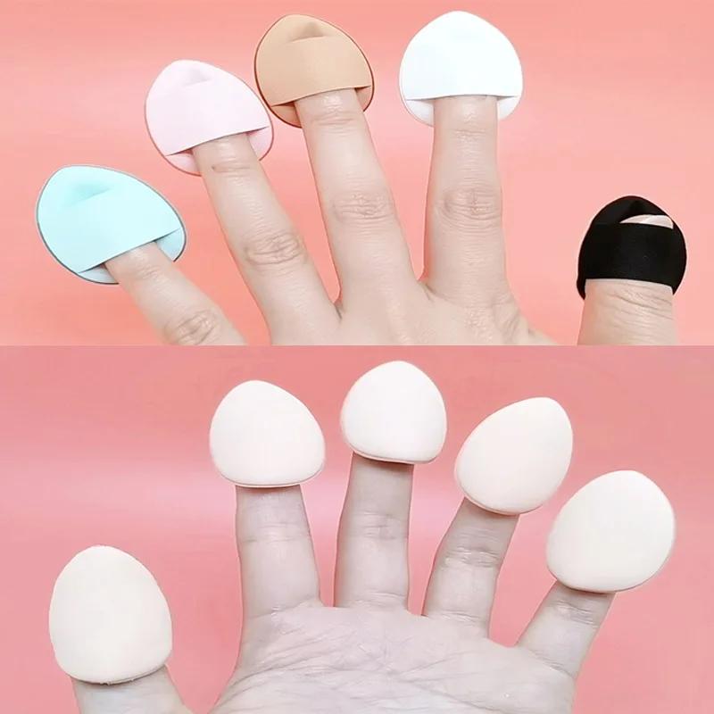1/3/5 stk Mini Størrelse Profesjonell Kosmetisk Putepuff Concealer Foundation Detalj Fingerpuff Sett Sminkesvamp Skjønnhetsverktøy