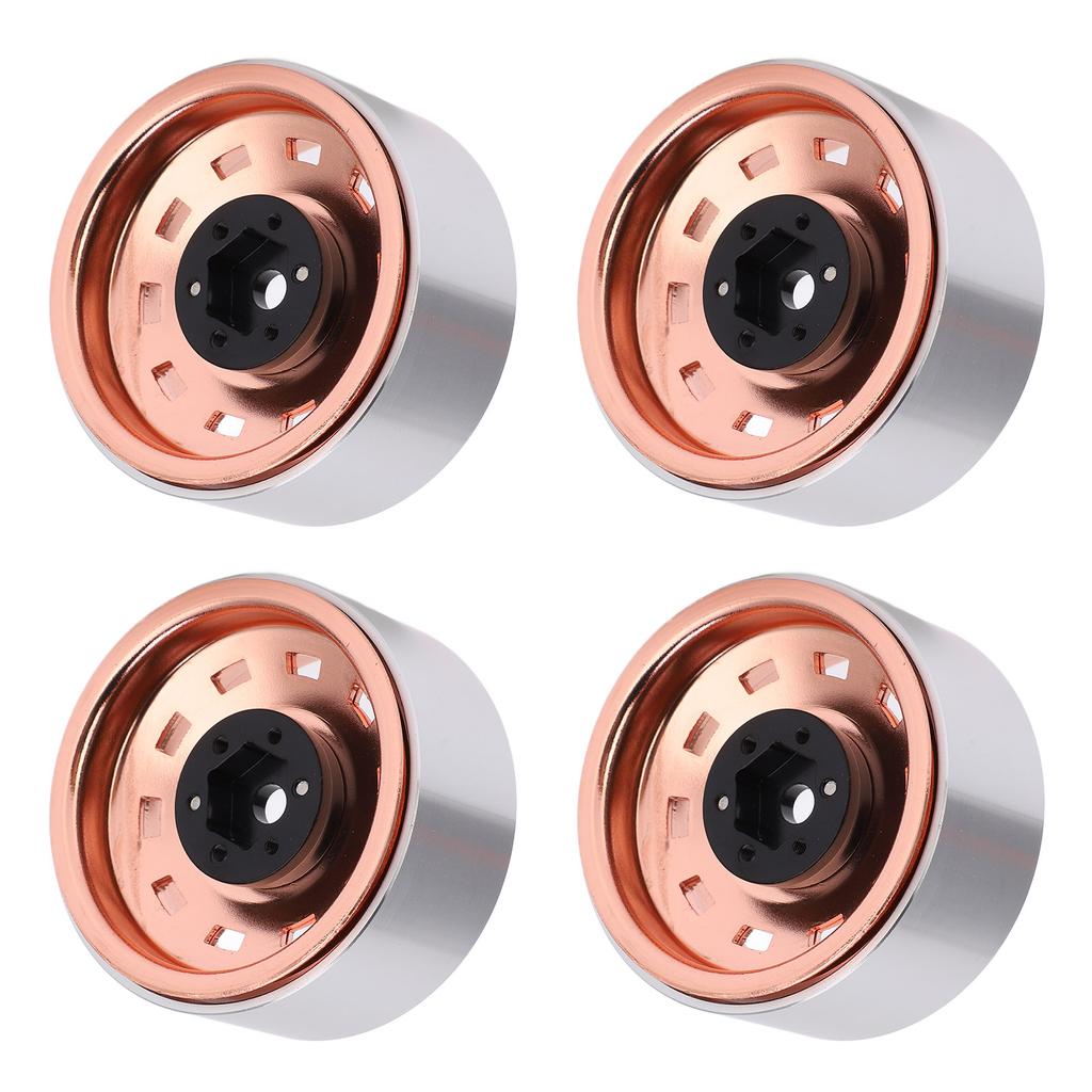 4pcs Metal 1.9 Inch Wheel S 10 Hole Hub for SCX10 1/10 RC Climbing Car