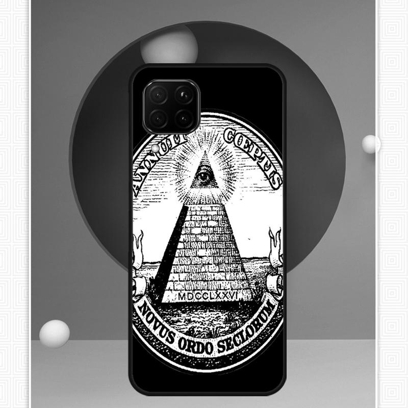 Illuminati Eye Occult Pyramid For Huawei Nova Y91 Y60 Y70 Y72 Y90 Y61 12s 12i 11i 8i 10 9 SE P20 P40 Lite P30 P60 Pro Case