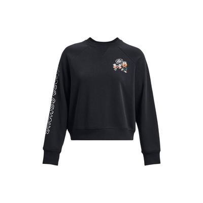 Fitted Long Sleeve Sweatshirt With Letter Print Women Tops Black 1379833-001