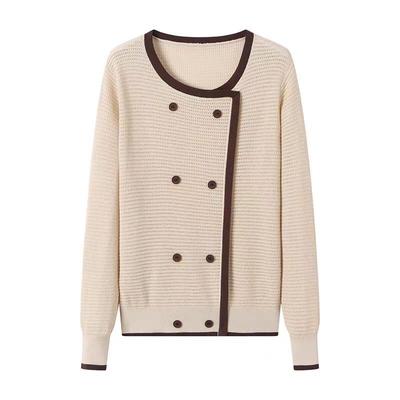 Xiaoxiang Stil Strickpullover Herbst und Winter Neuer Stil Oberteil Pullover Basisshirt