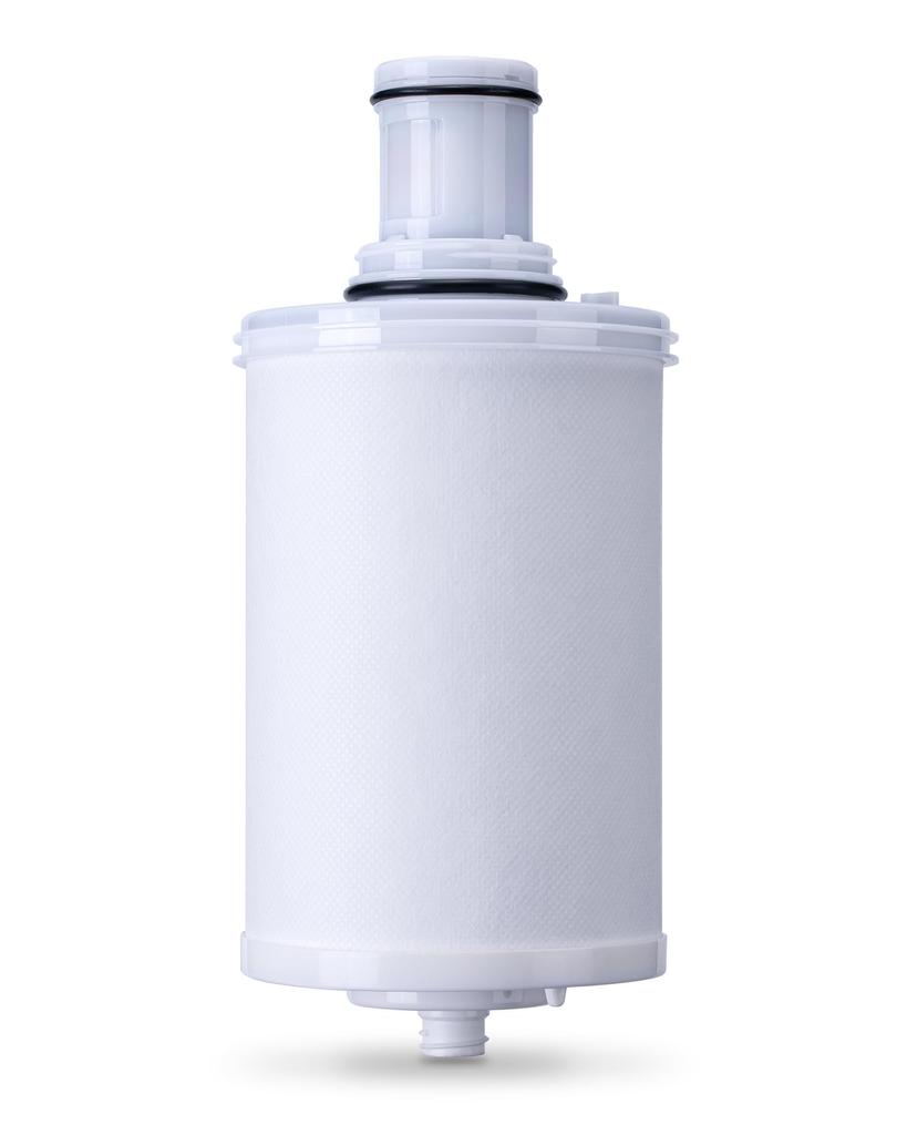 Replacement filter cartridge compatible with the Amway Espring water filter system (100186). White.