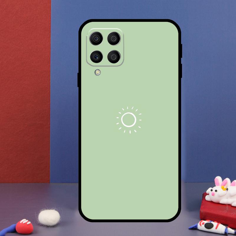 green aesthetic For Samsung Galaxy M33 M13 M23 M53 M15 M55 M31 M51 M14 M34 M54 M20 M30s M32 M52 Phone Case