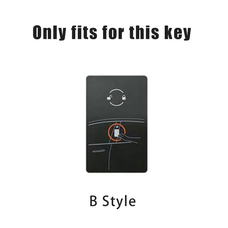 Car Sticker Tesla Car Fashion Zinc Alloy Smart NFC Card Key Case Cover Shell Keychain Protection Auto Styling Accessory For Tes