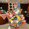 INS Watercolor Flower Magnetic Case For Samsung S26 Ultra S25 Edge S24 FE S23 S22 Plus A54 A15 A35 A55 A16 A36 A56 A17 A37 A57 5G Matte Cover