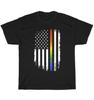 LGBTQ+ LGBT Pride Month Support with Rainbow US American Flag T-Shirt Unisex NEW