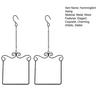 Metal Frame Hummingbird Swings And Perches Outdoor Wild Bird Perch with Wooden Dowel And Hanging Chain for Trunk Lawn Patio Garden