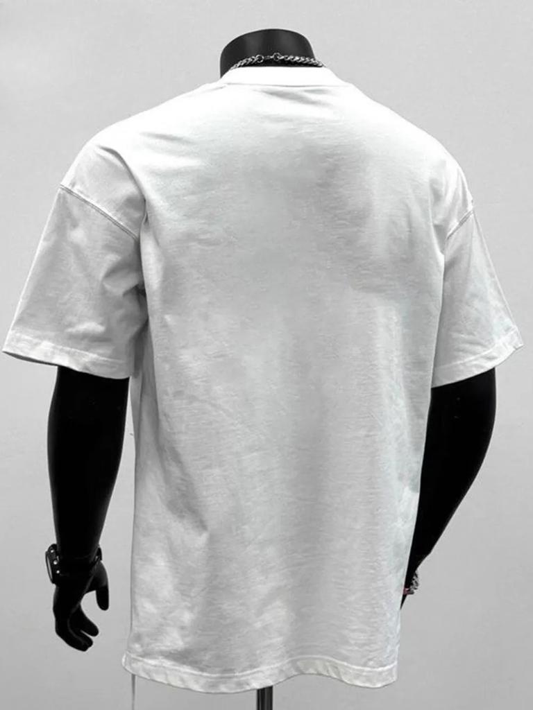 Casual Cotton Men Women T-shirt Oversized Y2k Heavyweight High Quality Short Sleeves Streetwear Harajuku Male Female Clothing