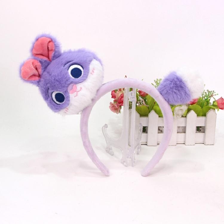 Lightweight Animal Ear Hairband For Active Kids Comfortable Cloth Hair Accessory For Daily Wear Photography