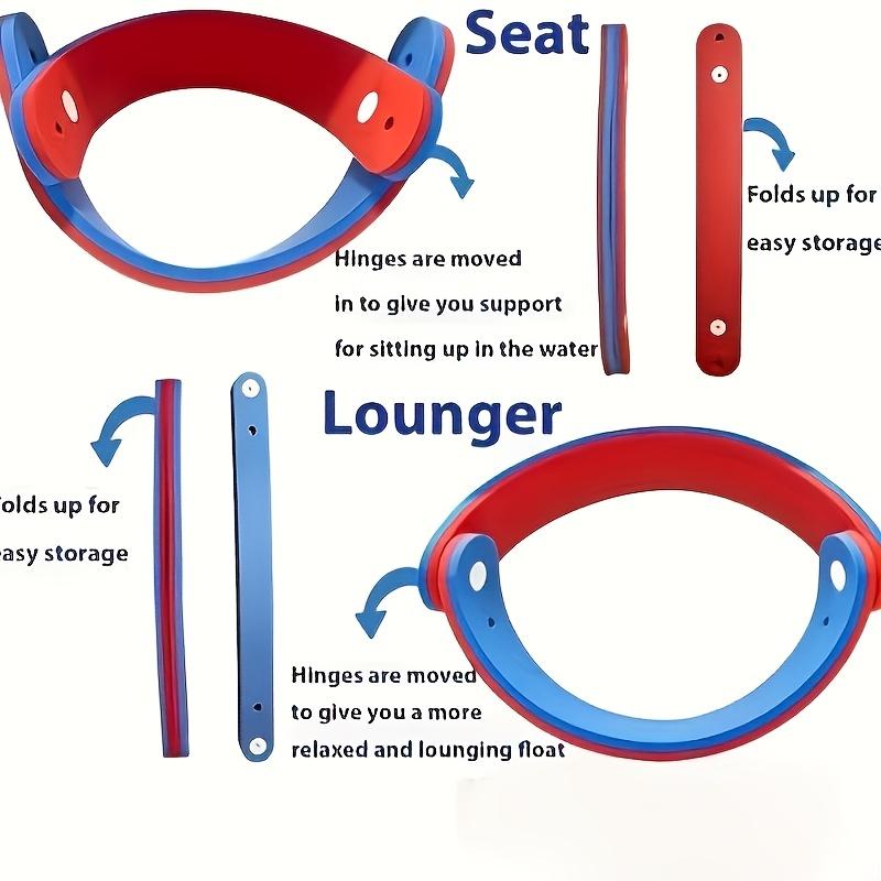 Adult Heavy-Duty Non-Inflatable Floating Folding Water Chair - a Quick-Folding Lounge Chair Suitable for Lakes, Pools,Or Beaches