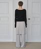 Simeteuligpeosenteu Silky Skirt & Pants / Ash Beige