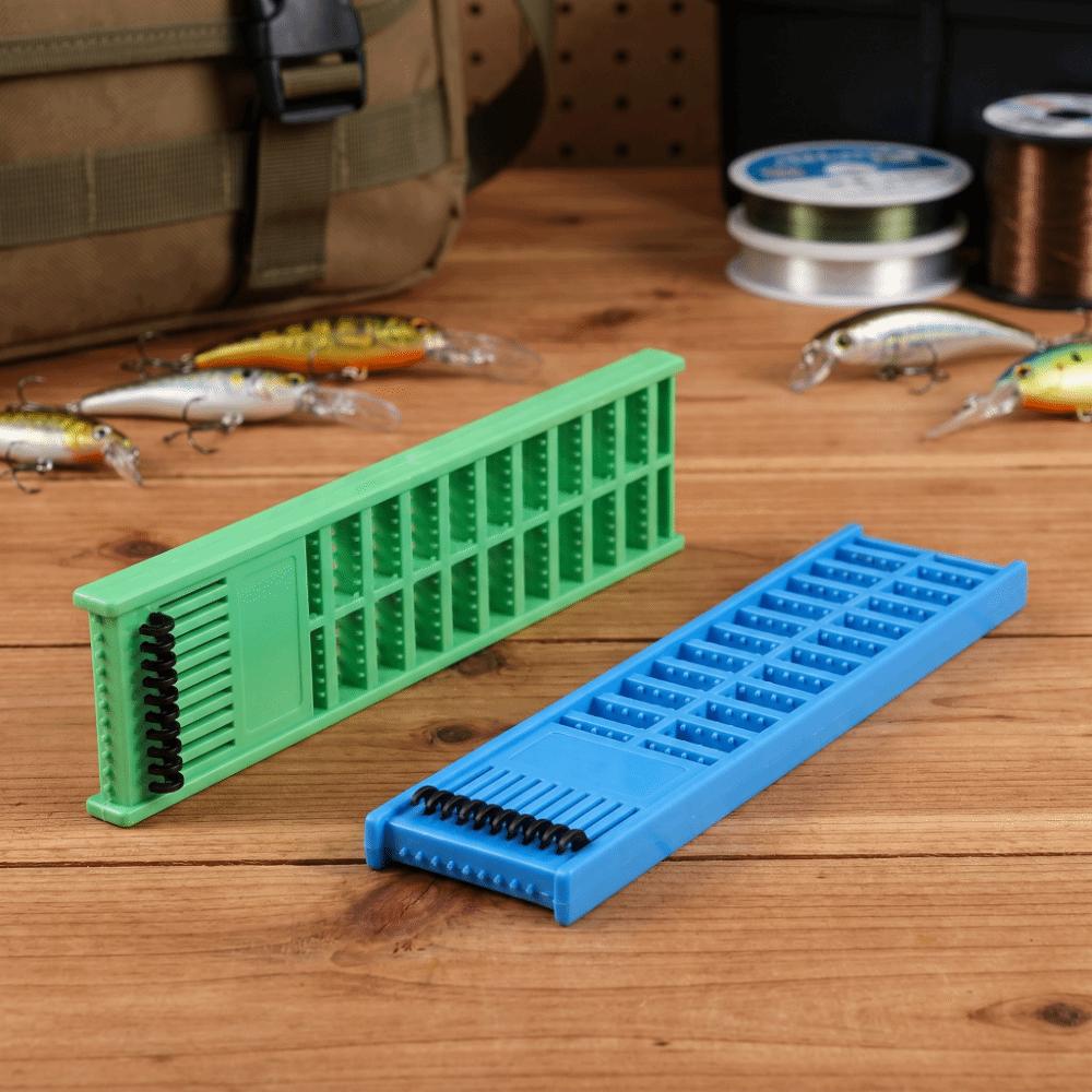 2PCS Plastic Fishing Leader Line Board Double-Sided Fishing Line Holder  for Fishing Rigs