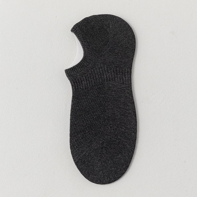 Men's Summer Thin Cotton Sweat Absorbing Deodorizing Boneless Heel Shallow Mouth Invisible Socks
