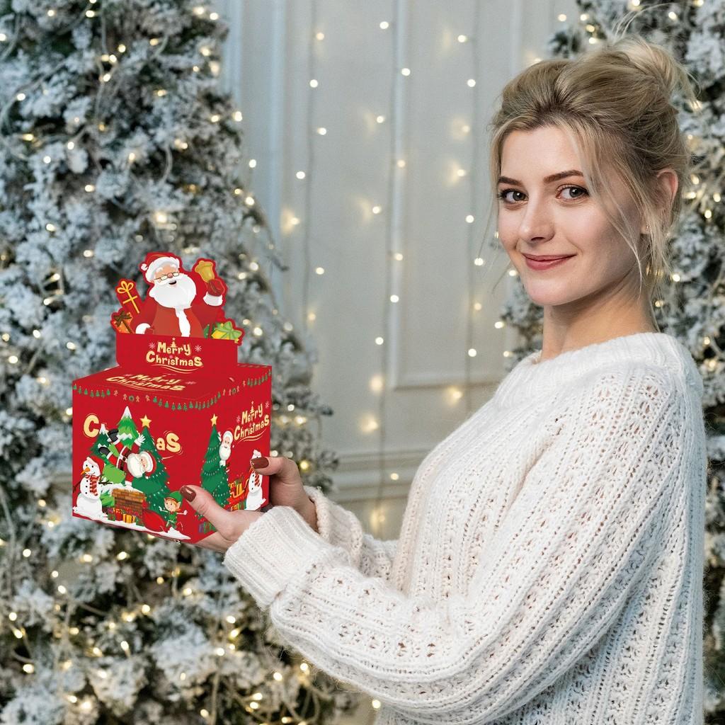 Santa Inspired Christmas Gift Box Holiday Celebration Party Supplies Decoration