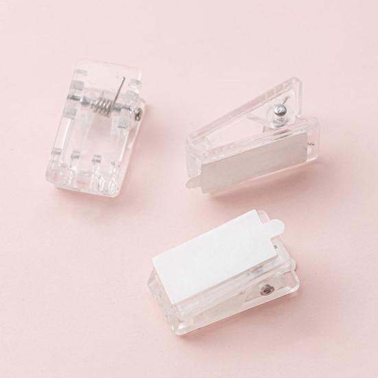 20Pcs File Clips Artwork Hanging Clips Clear Plastic Wall Sticky Spring Clips Photo Poster Paper Strong Grip Clips