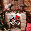 Christmas 2025 Cartoon Cat & Dog Embroidered Stockings Gift Bags