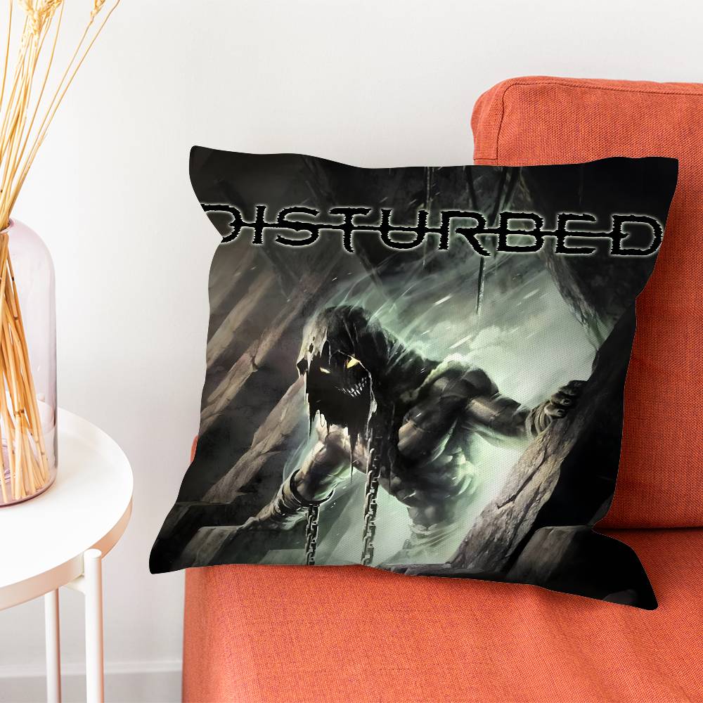DDisturbed Band Ten Thousand Fists Pillowcase for Sofa Cover Decoration Home Decor Items Luxury Pillow Covers Cushion Cushions