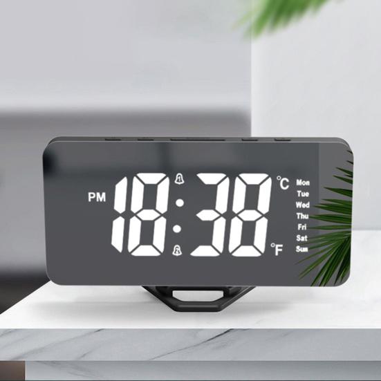 Ceas digital Alarmă de temperatură în timp real Fără asprime Studenți simpli Ceas cu alarmă pentru copii Accesoriu pentru cămin