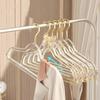 Clothes Rack Women'S Traceless Household Transparent Plastic Clothing Store Gold Powder Drying Rack