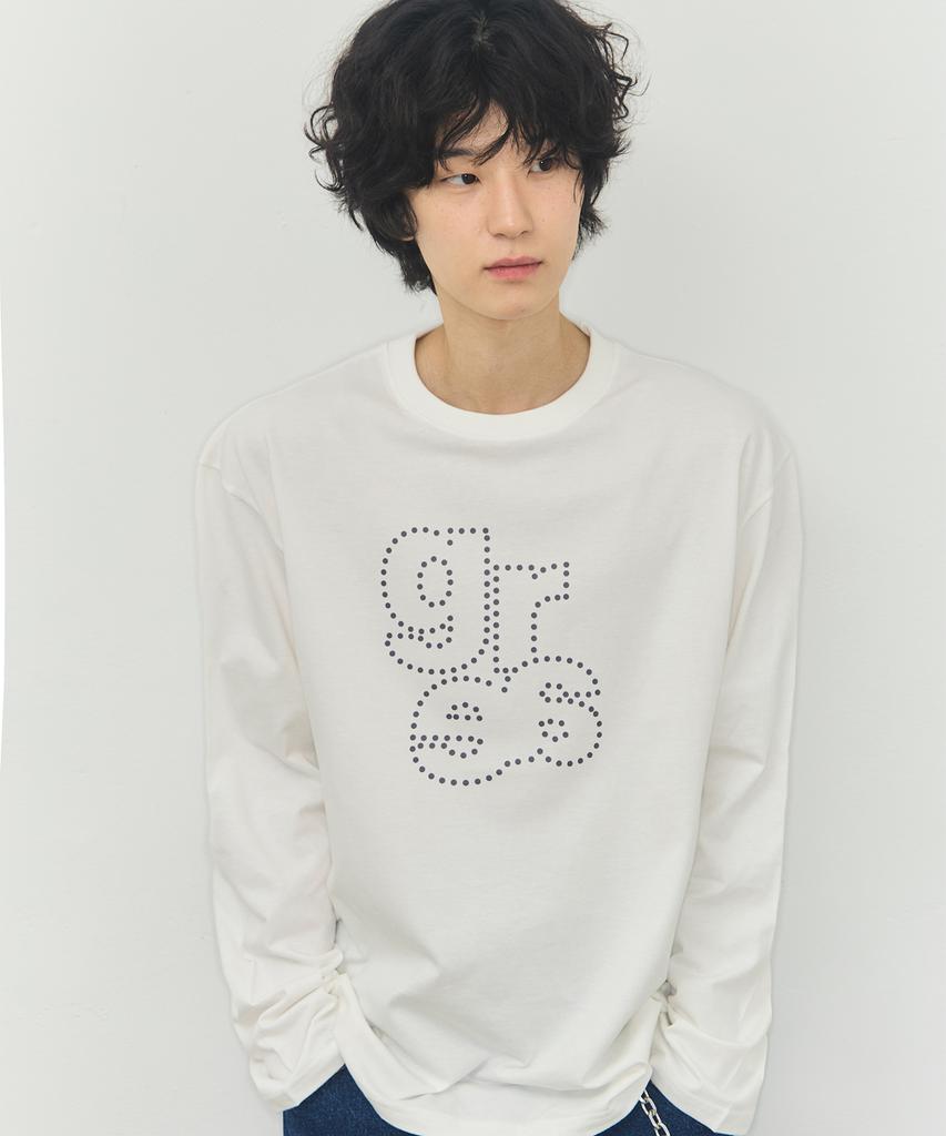 GRAVER [Unisex] Grae Dot Long Sleeve T-Shirt_3 Colors