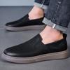 Genuine Leather Mens Loafers Handmade Mens Slip On Shoes Breathable Male Comfortable Flats New Men Casual Walking Shoes