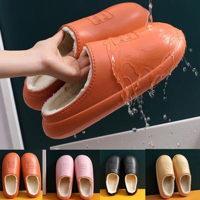 2023 hause Männer Hausschuhe Wasserdichte Winter Hausschuhe Baumwolle Warme Frauen Schuhe Paare Nicht-Slip Plüsch Hausschuhe für Frauen