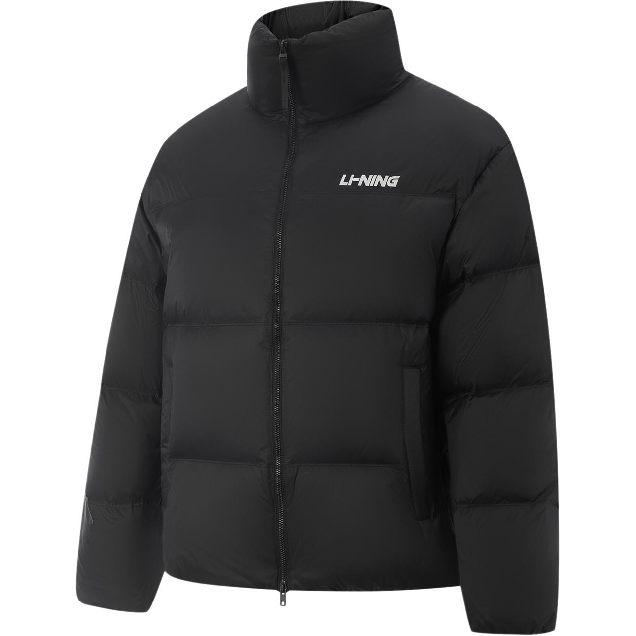 

Li-Ning Серия Спортивный Образ Жизни Молния Универсальный Воротник-стойка Письмо Повседневная Спортивная Пуховая Куртка Унисекс Куртка AYMV427-2 S