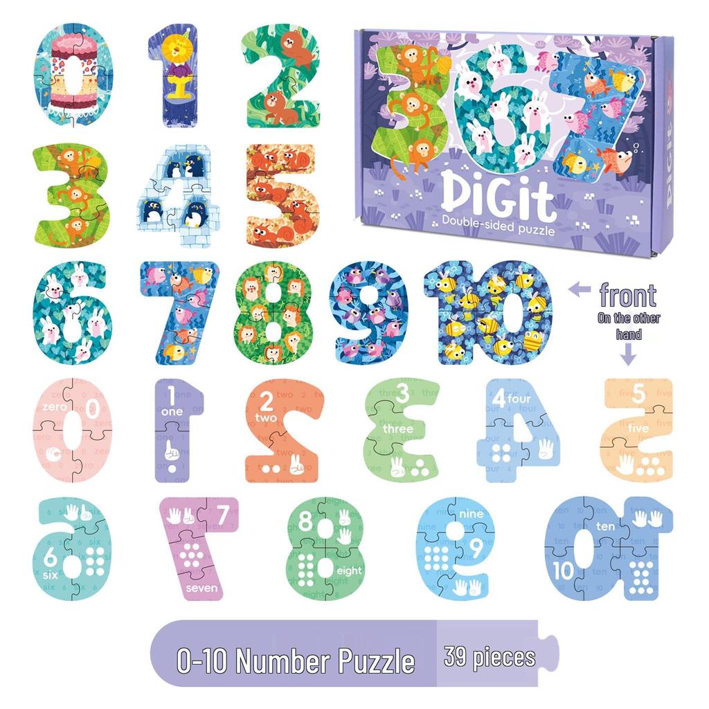 Große Puzzle-Handtasche für Kinder im Alter von 3-6 Jahren, ideales Geschenk für Kindergartenjungen und -mädchen, Früherziehungsspielzeug