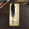 1 Set 5 Nib Signature European Gift Box English Calligraphy Feather Pen Scuba Dive Writing Vintage Quill