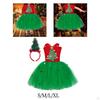 Girls Christmas Tree Costume Xmas Party Tutu Dress for Winter Festival