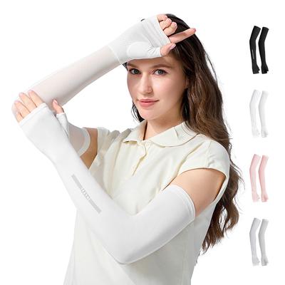1 Pair Black Summer Outdoor Riding Driving Arm Guard Hand Sleeve Cover UV Protection
