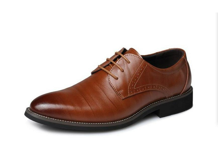 

Men s Korean Style Leather Formal Shoes, Versatile Pointed Toe, Plus Size Casual Shoes for Spring and Autumn 44 жовтий