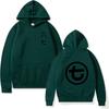 Mens Oversized Hooded Sweatshirt With Letter Print Casual Long Sleeve Pullover Fall Youth Fashion