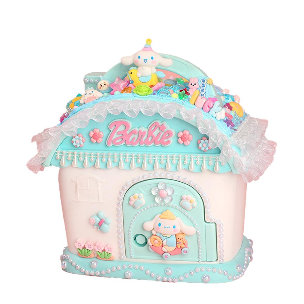 Kids Cartoon Piggy Bank Cute Candy House DIY Money Bank Handheld Treasure Chest Gifts For Girls Boys