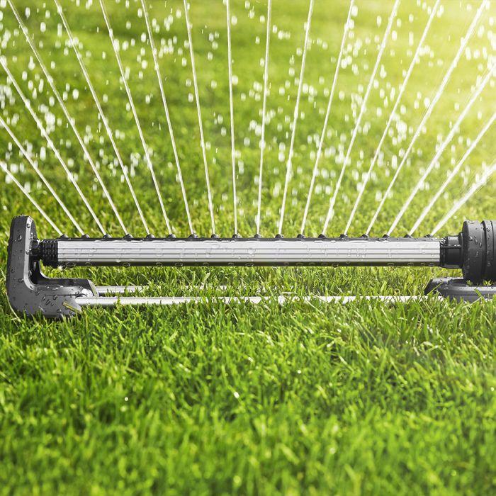 Arroseur oscillant GARDENA Aqua L - Surface 280m² - Portée 18m max - Résistant UV et gel - Garantie 5 ans